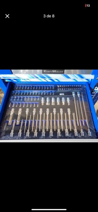 Carrinho de ferramentas Kraft Muller 7 gvetas 6 cheias professional