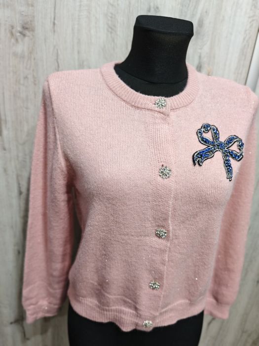 Sweter puder róż rozpinany new collection roz M-L