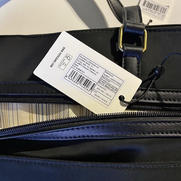 Mala para portátil 15,6" e tablet 12" Pepe Jeans Morgan preta/Nova