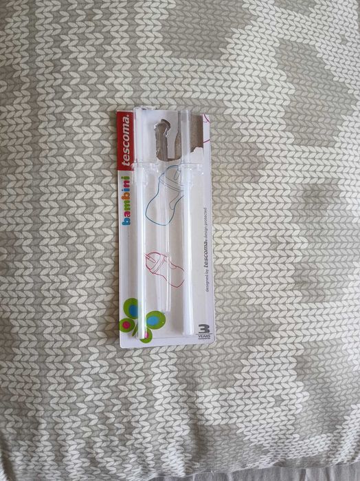 Słomki z elastycznego silikonu do bidonu BAMIBINI 300 ml