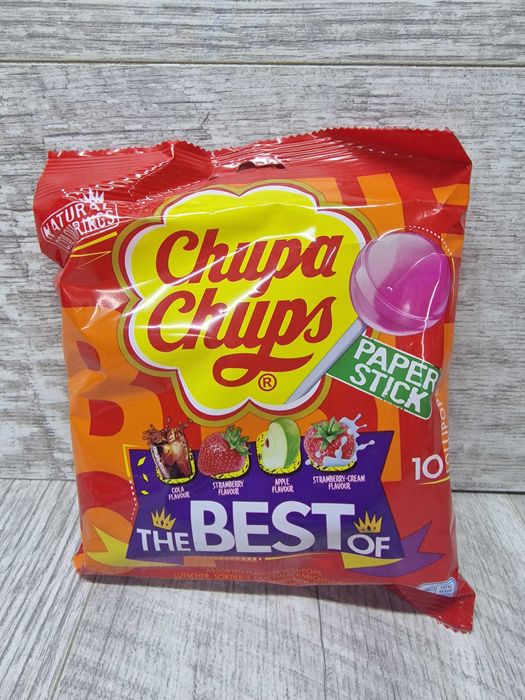 Niemieckie lizaki Chupa Chups 10 szt czerwone