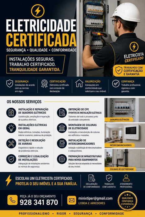 Instalações Elétricas Certificadas e Soluções Técnicas em Lisboa e arredores