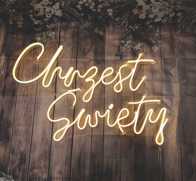Chrzest Święty neon