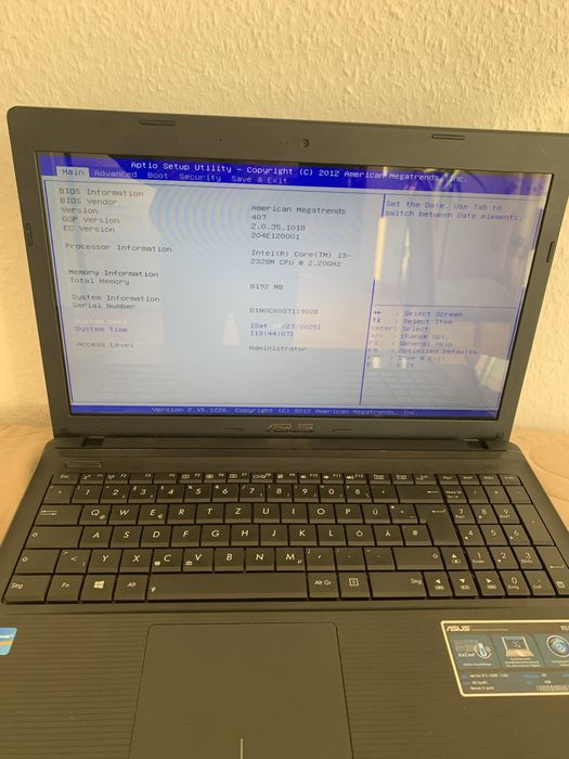 ноутбук Asus из германии