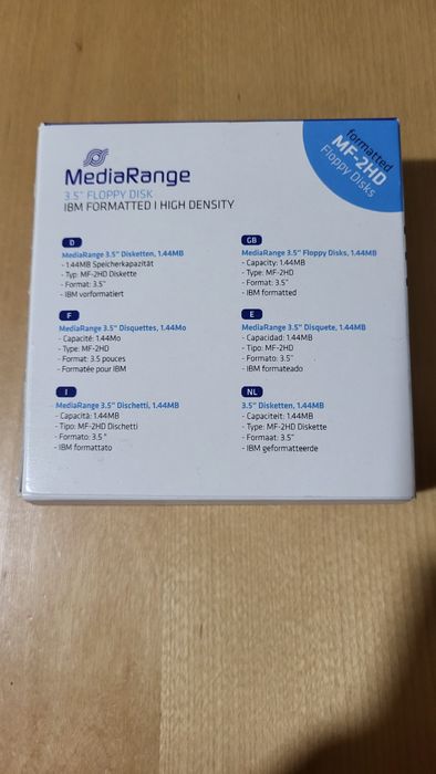 Caixa de Diskettes Virgens