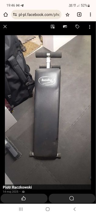 Ławka na siłownię do brzuszków