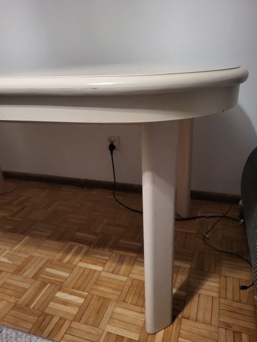 Duży rozkładany Stół drewniany + 6 krzeseł