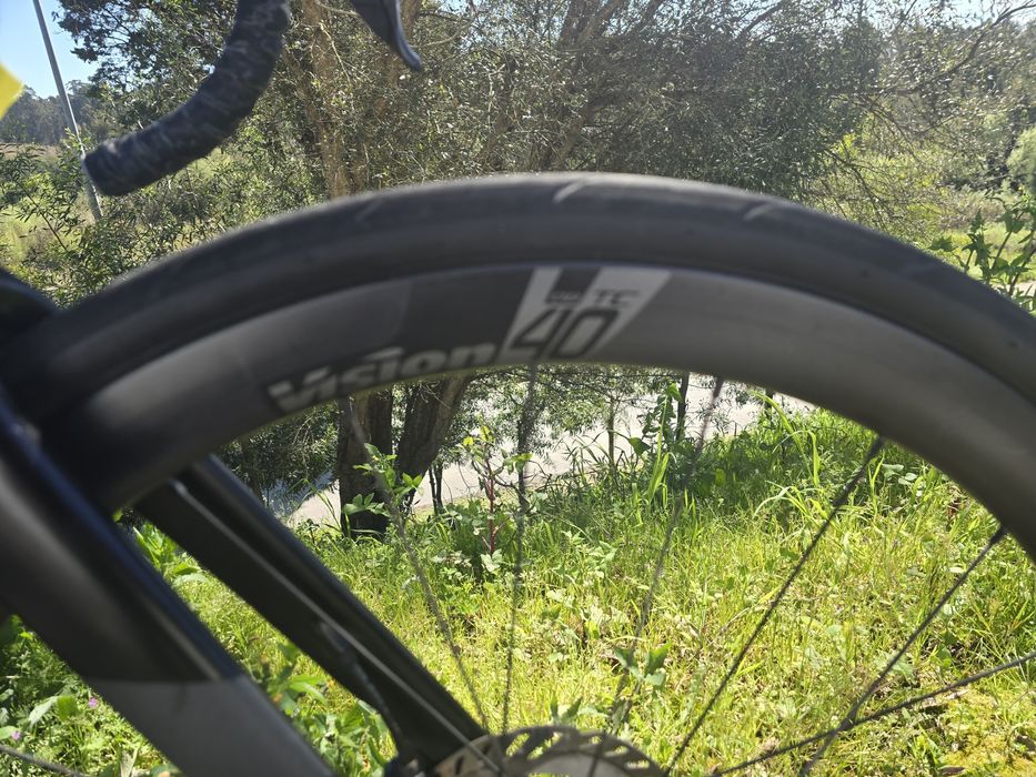 Par rodas vision carbono de disco