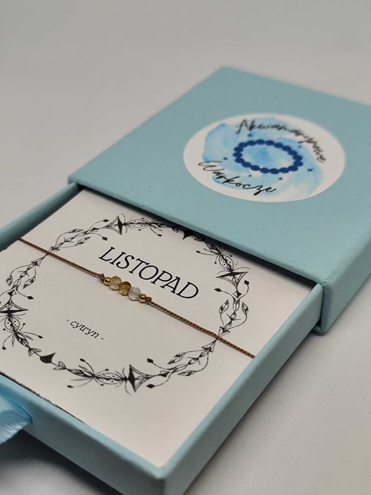 Bransoletka urodzinowa "Listopad" Mini