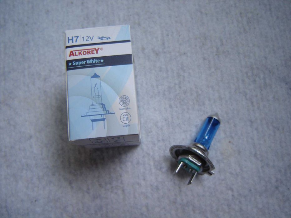 Галогенные лампы ALKOREY H7 5000К 55Вт(противотуман,белые,комплект2шт)