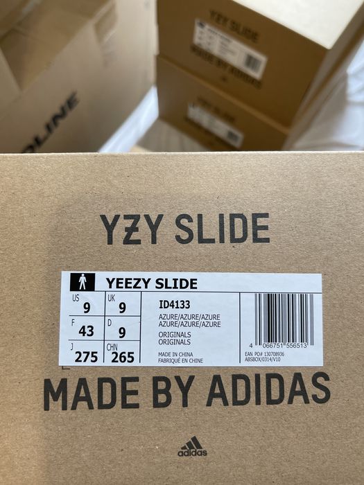 OKAZJA! Nowe Adidas Yeezy Slide Azure wwa 43