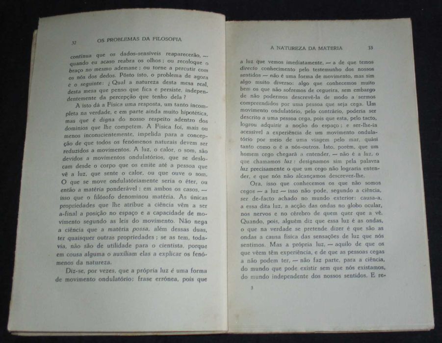 Livro Os Problemas da Filosofia Bertrand Russell 1939