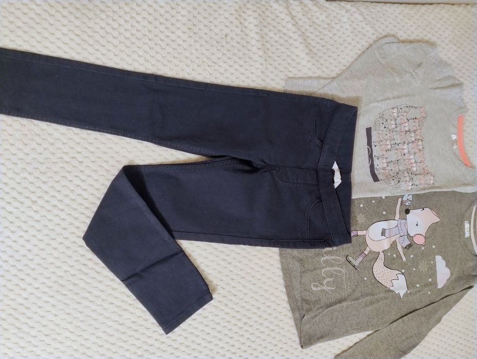 Ubranka dla dziewczynki 3szt rozmiar 122 H&M Pepco