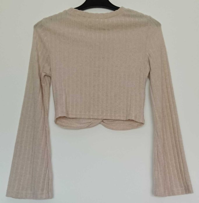 Crop Top canelado bege Shein novo com etiqueta – Tamanho M 38