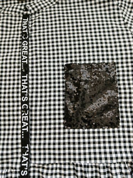 suknia biało - czarna roz.48