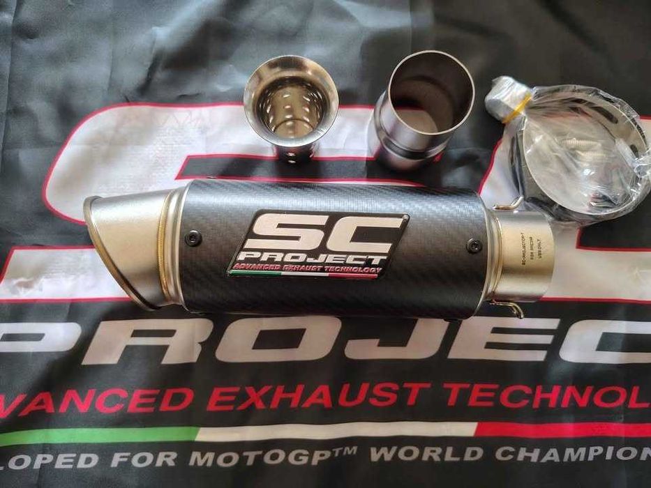 ponteiras de escape SCproject -Replicas moto GP-varios modelos e cores