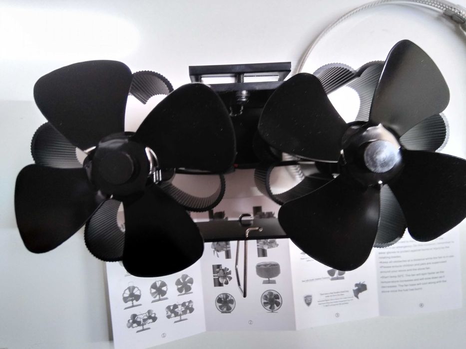 Ventilador silencioso para tubo de lareira salamandra pellets