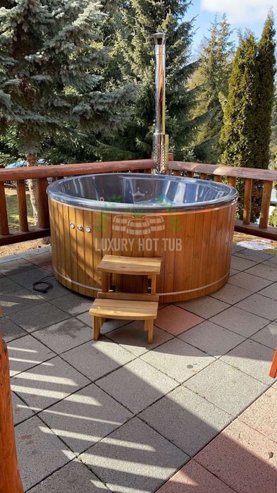 Чан на дровах для заміського відпочинку