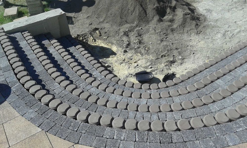 Palisada betonowa szara wysokość 40 cm fi 11