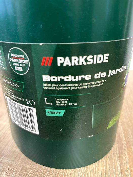 Obrzeże ogrodowe tworzywo sztuczne 9m x 15 cm zielony