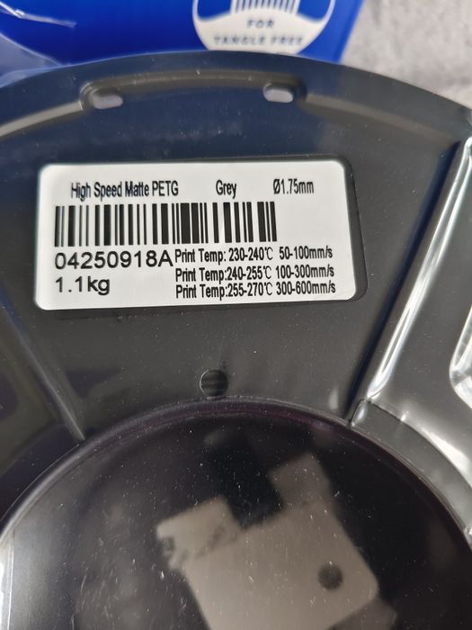 Filament Jayo 1,75mm 1,1kg kolor szary wkład do drukarki 3D.