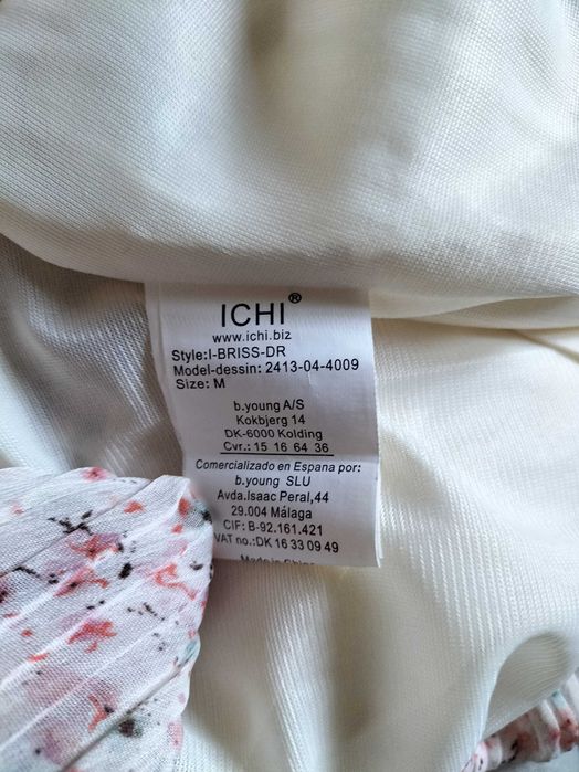 Sukienka ICHI w kwiaty M letnia