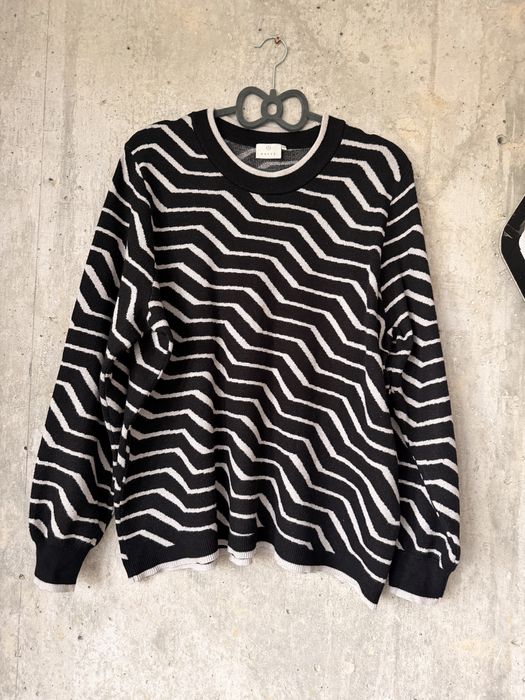 Piękny klasyczny czarno biały sweterek rozmiar xl kaffe