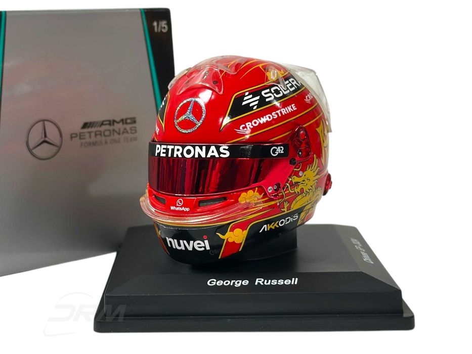 George Russell 2024 Mercedes Chinese GP Bell Spark 1:5 Helmet