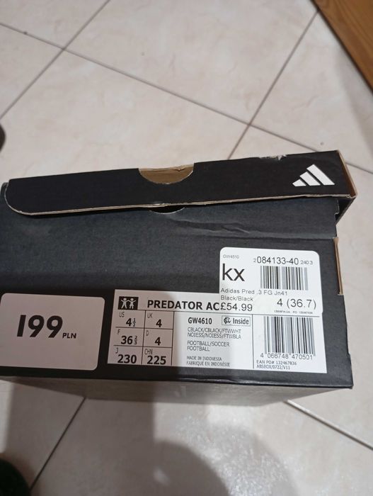 Korki adidas predator.