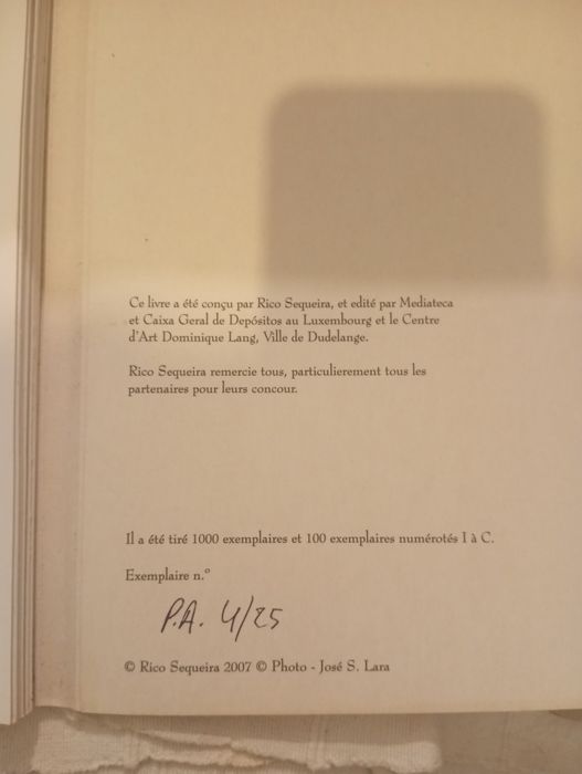 Livro de gravuras do pintor rico Sequeira PA numerada de 25 exemplares