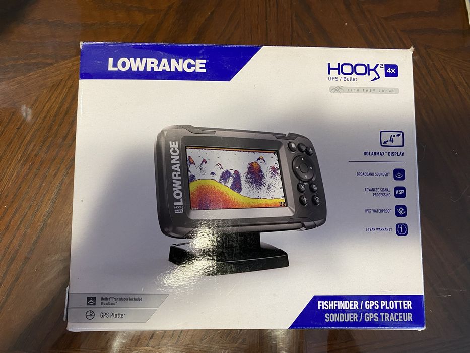 Новий ехолот Lowrance HOOK2 4x GPS Bullet