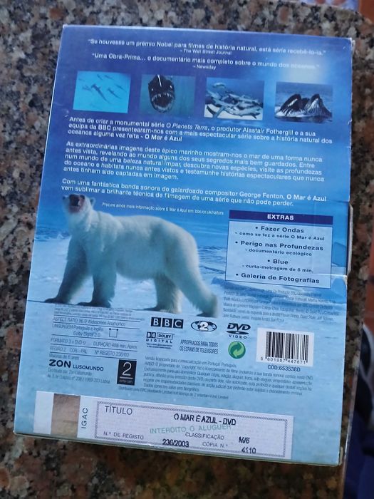 DvD "O mar é azul"