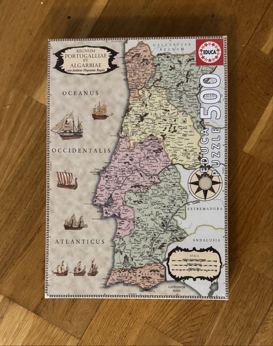 Puzzle Mapa Portugal 500 peças