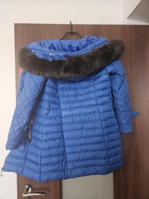 Płaszczyk zimowy ciepły 146 cm wzrostu