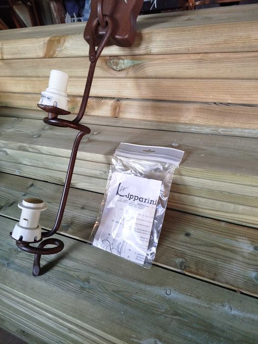 Candeeiro de parede -Mauro Lipparini / vidro murano e bronze