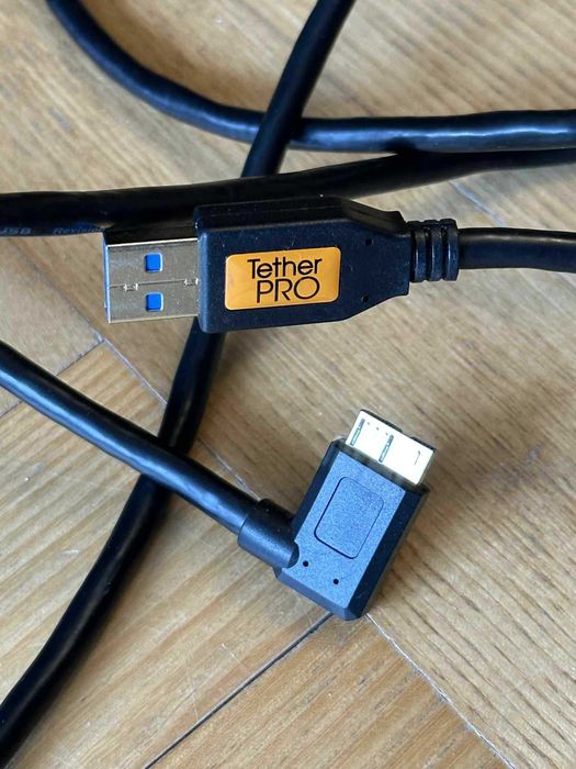 Kabel Tether Tools TetherPro USB 3.0 do Micro-B Right Angle 4,6. black