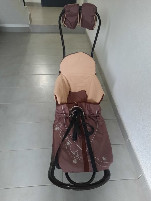 Продам польські санки Tako з батьківською ручкою і конвертом.