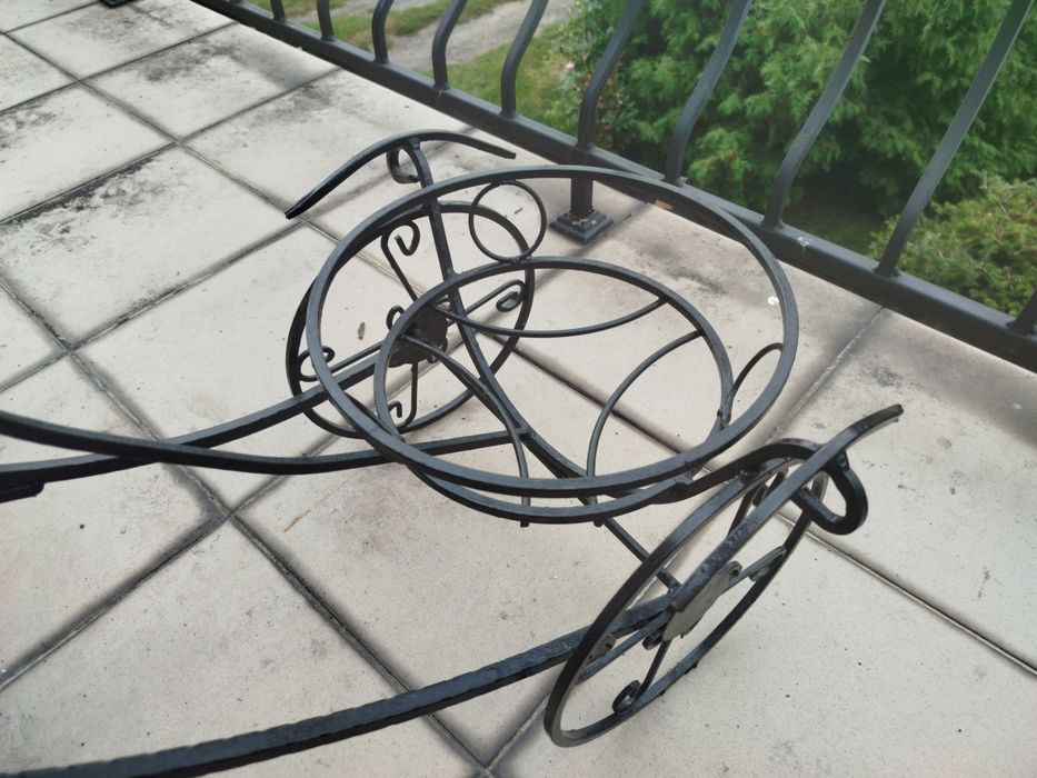 Stojak na kwiaty kwietnik rower duży