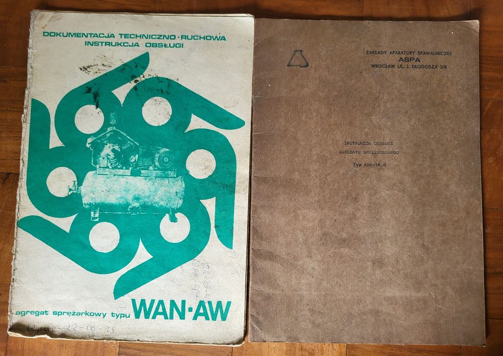 DTR i Instrukcja obsługi agregatów sprężarkowych