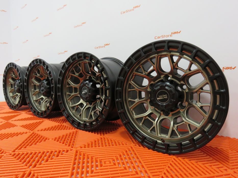 Jantes 4x4 15 x 8 et -10 6x139.7 Preto e Bronze