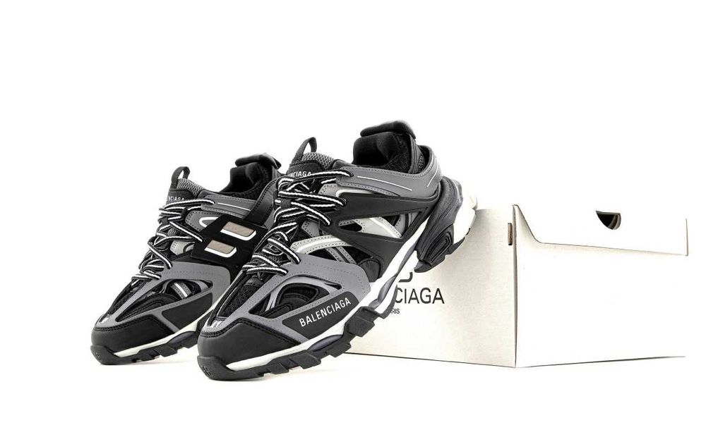 Чоловічі кросівки Balenciaga Track "Grey/Black" Розміри 41-45