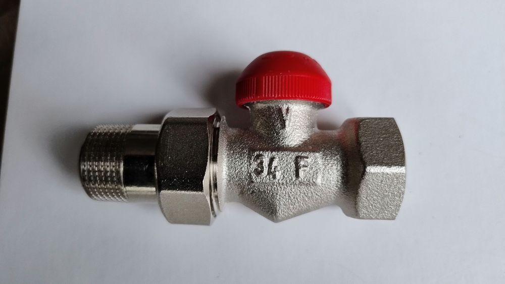 Клапан Herz 3/4 дюйма прохідний термостатичний / латунь