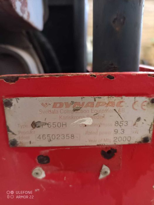 Cilindro compactador Dynapac LP650