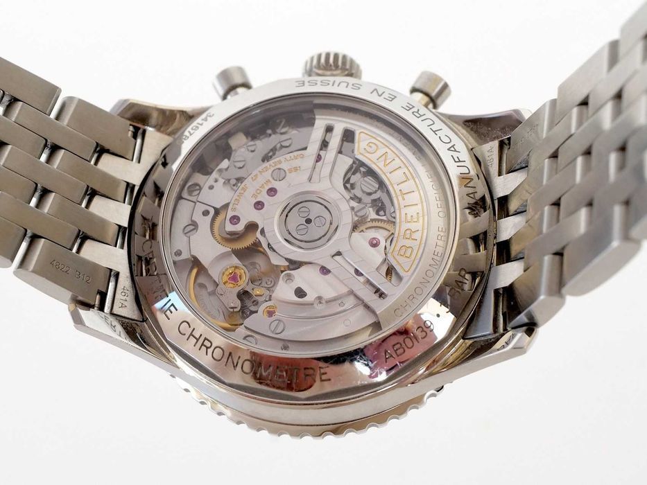 Breitling Navitimer 1 B01 Chronograph Steel 41mm Silver Dial