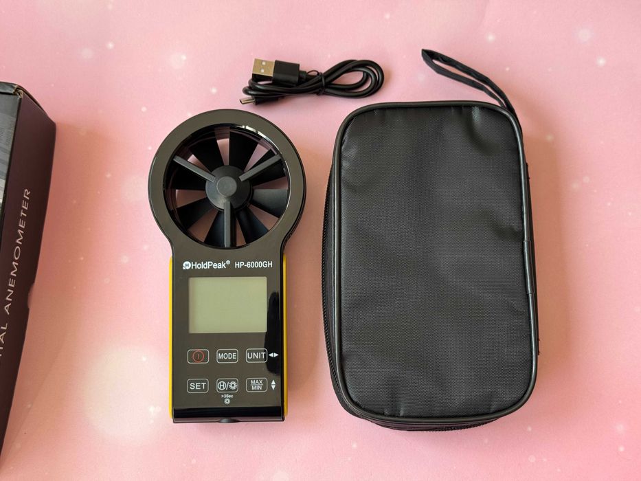 Профессиональный анемометр (скорость ветра)