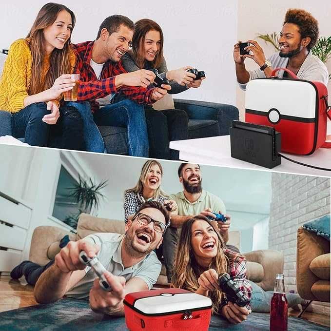 Etui JOYHOOD Dla Konsoli Nintendo Switch Switch OLED Pokemon Red White