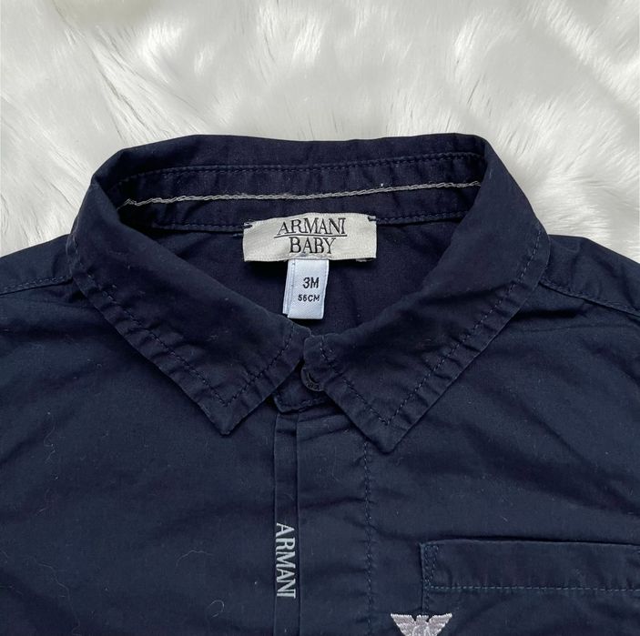 Бавовняна сорочка Armani baby оригінал на 3 місяці