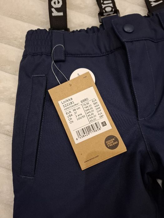 Зимові штани REIMA зимние штаны Reima напівкомбінезон Reima р.98+6