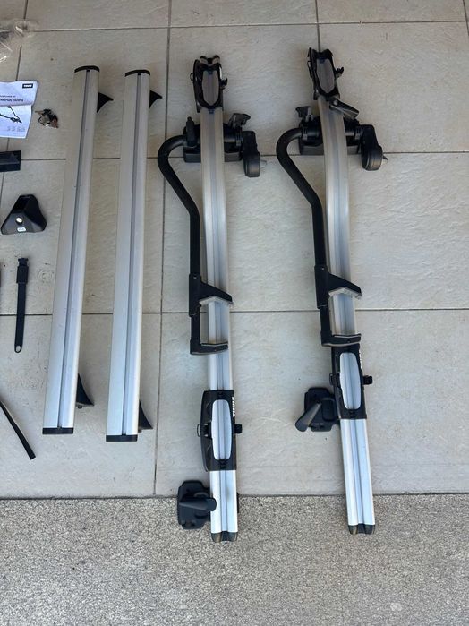 Suportes de bicicleta Thule com barras de tejadilho – completos