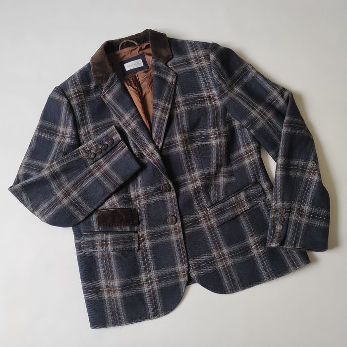 Вовняний піджак в клітинку Peter Hahn/жакет